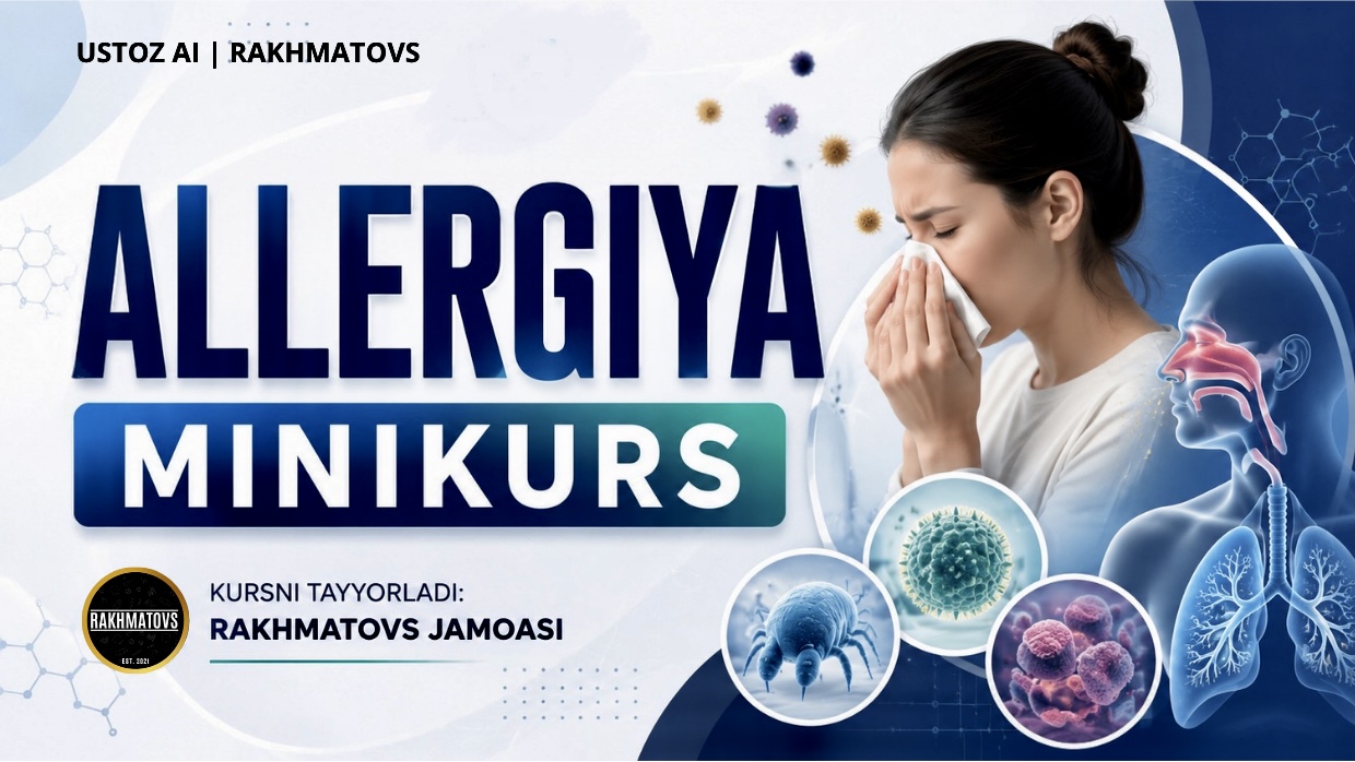 Allergiya Tibbiy kurs | Rakhmatovs