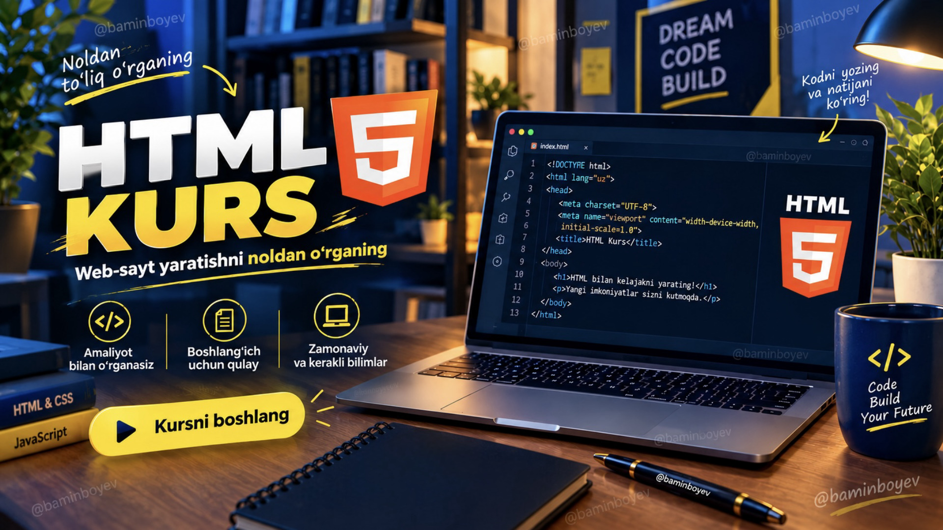 HTML Express kursi