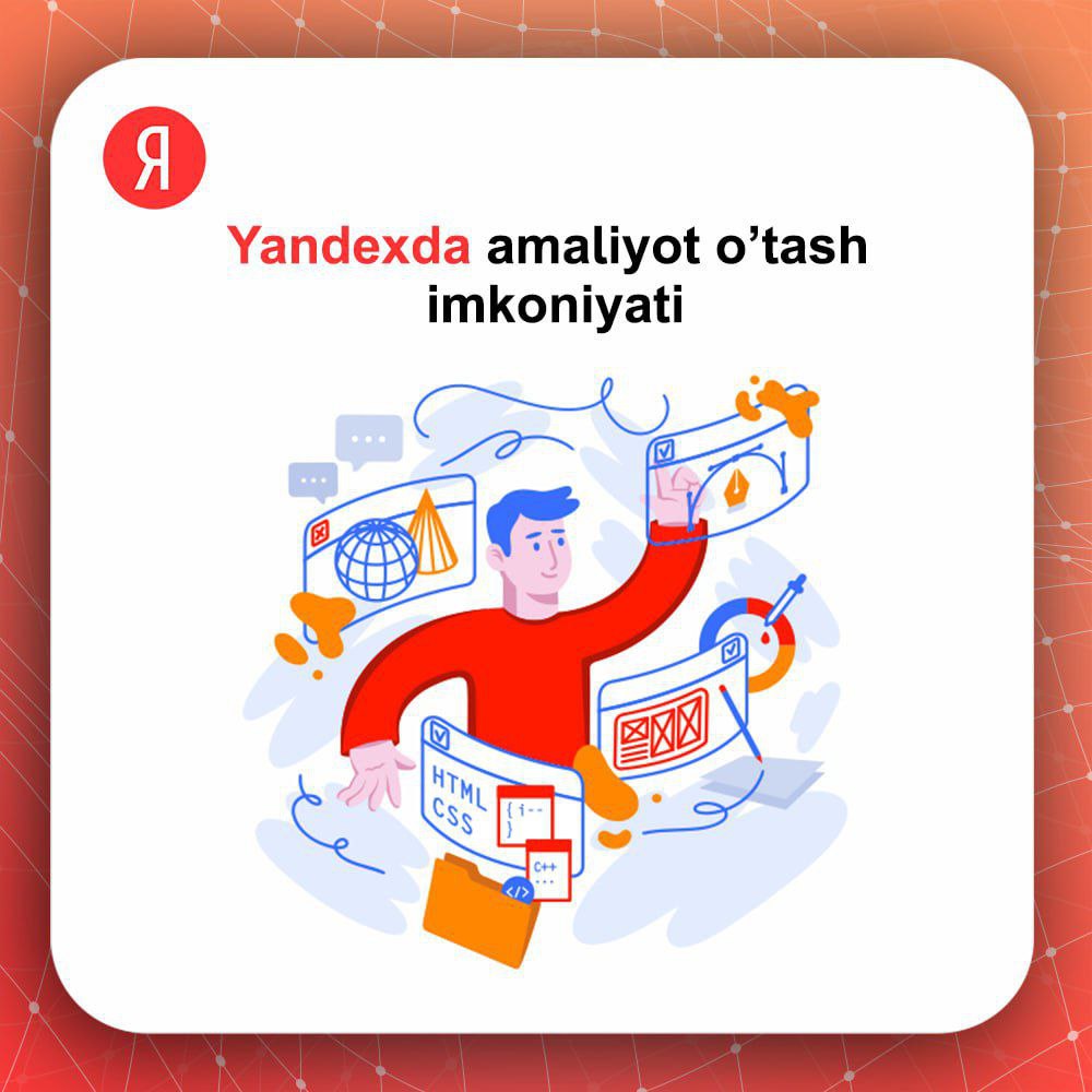 Yandex’da amaliyot o‘tash