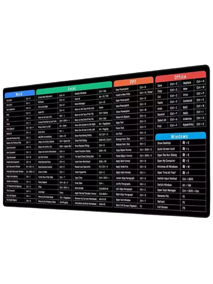 Kompyuter uchun qulay va foydali Excel kovrigi (shpargalka)
